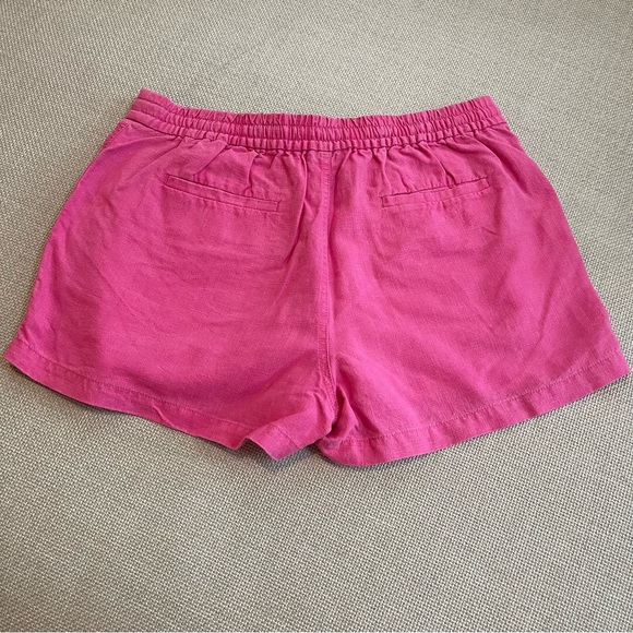 J.Crew Seaside Linen Shorts in pink size medium M - Picture 2 of 6